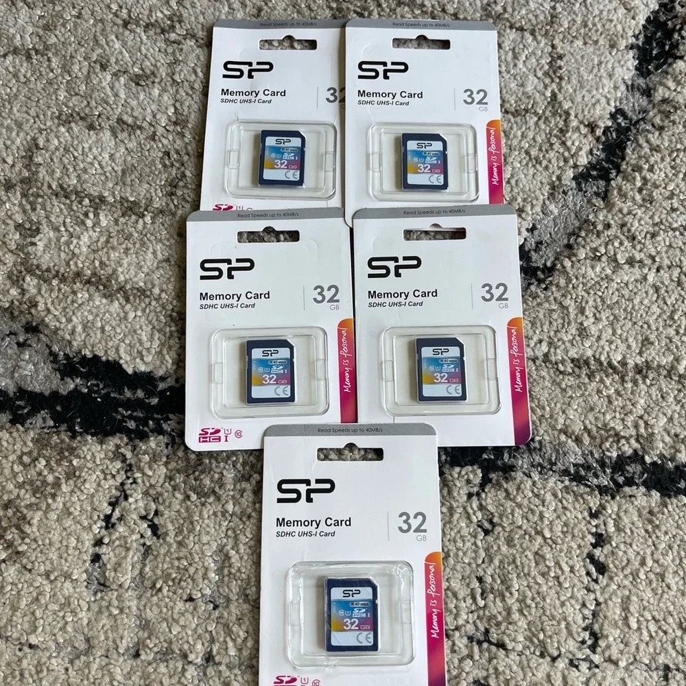 SP 32GB Memory Card Set of 5 cards